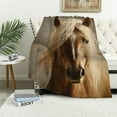 thumbnail image 1 of Chilfamy Horse Print Throw Blanket for Bed Sofa Living Room Decor All Seasons Super Soft Blanket 40x50in, 1 of 6