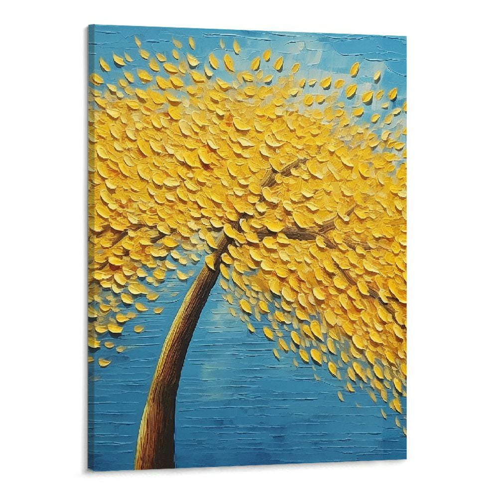 Chilfamy Idea Tree Canvas Wall Art Picture 16x20in for Living Room