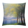 thumbnail image 1 of Chilfamy Impressionism Pillow Covers Short Plush Square Design Indoor Outdoor Pillow Case 1PC 24x24in, 1 of 5