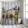 thumbnail image 1 of Chilfamy Impressionist Painting Printed Shower Curtain Decor 100% Polyester Fiber Bathroom Shower Curtain Set with Hooks 60x72, 1 of 7