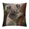 Chilfamy Koala Bear Tree Pillow Cushion Covers for Sofa Couch Bedroom