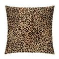 thumbnail image 1 of Chilfamy Leopard Print Pillow Covers Short Plush Square Design Pillowcase Breathable Easy to Change 1PC 18x18in, 1 of 5