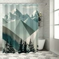 thumbnail image 1 of Chilfamy Modern Waterproof Shower Curtain for Country Cottage & Farmhouse Bathroom Decor 100% Polyester Fiber Chic Style Bathroom Shower Curtain Set with Hooks 36x72, 1 of 7