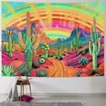 thumbnail image 1 of Chilfamy  Mountain Tapestry Sun Tapestry Desert Cactus Tapestry Nature Landscape Tapestry Space Planet Aesthetic Stars Tapestry Wall Hanging for Bedroom 40x30inch, 1 of 6