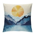 thumbnail image 1 of Chilfamy Mountains Sun Clouds Pillow Covers for Couch Sofa Indoor Outdoor Pillow Case High-Quality, Soft and Durable 1PC 18x18in, 1 of 5