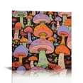 thumbnail image 1 of Chilfamy Mushrooms Spiral Design Andy Warhol Canvas Print Wall Art 16x16in, 1 of 6