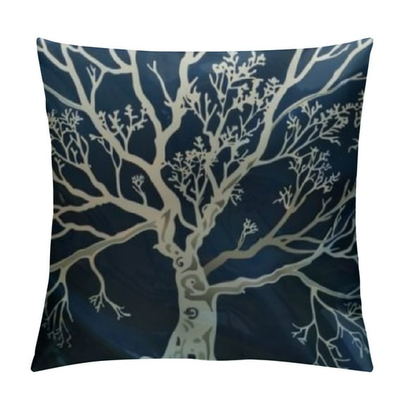 Chilfamy Nautical Coastal Throw Pillow Covers - Ocean Themed - Beach, Coral, Starfish, Seashell - Couch Pillow Covers - Outdoor, Sofa Cushion Cover - Modern Decor for Bed, Living Room - Blue White