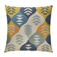 thumbnail image 1 of Chilfamy Outdoor Waterproof Throw Pillow Covers Decorative Couch Farmhouse Spring Summer Gray Blue Gold Yellow Indigo Beige Modern Geometric Square Neutral Grey  White, 1 of 5