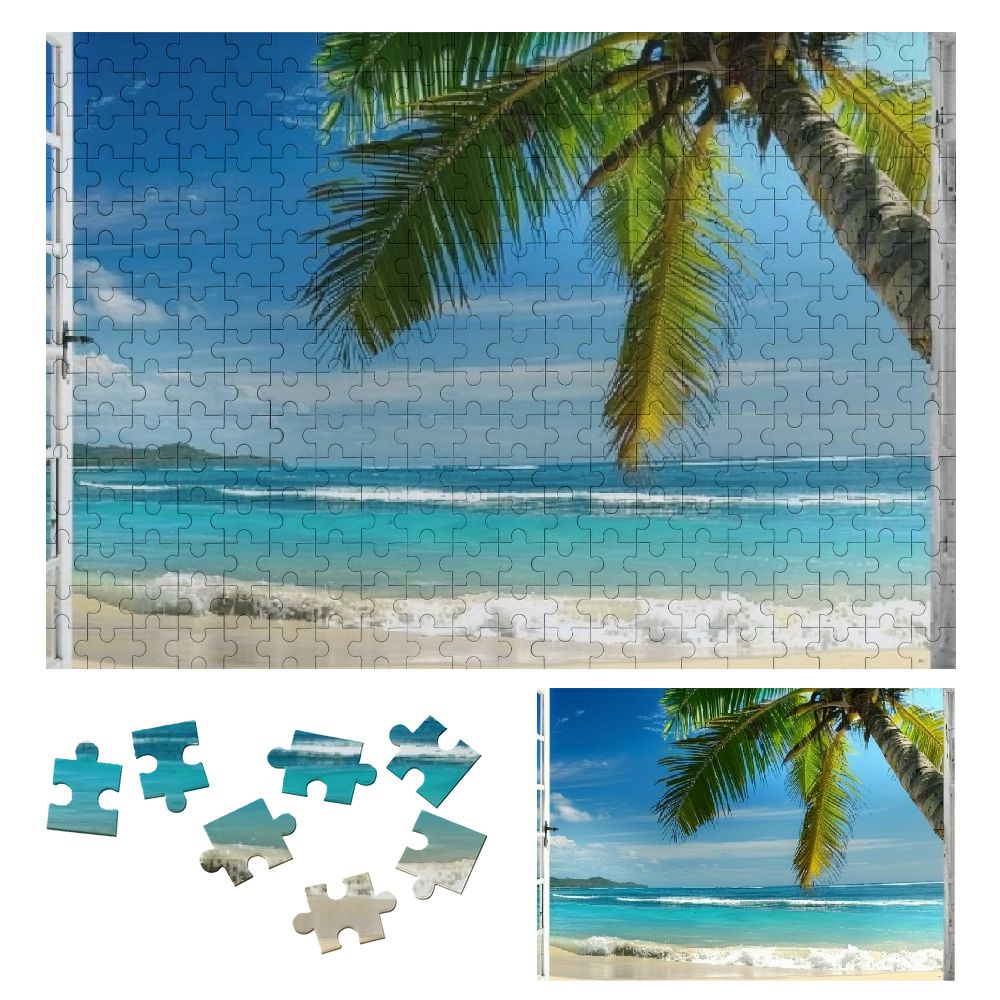 Chilfamy Palm Tree Wooden Jigsaw Puzzle for Adults and Kids, Impossible ...