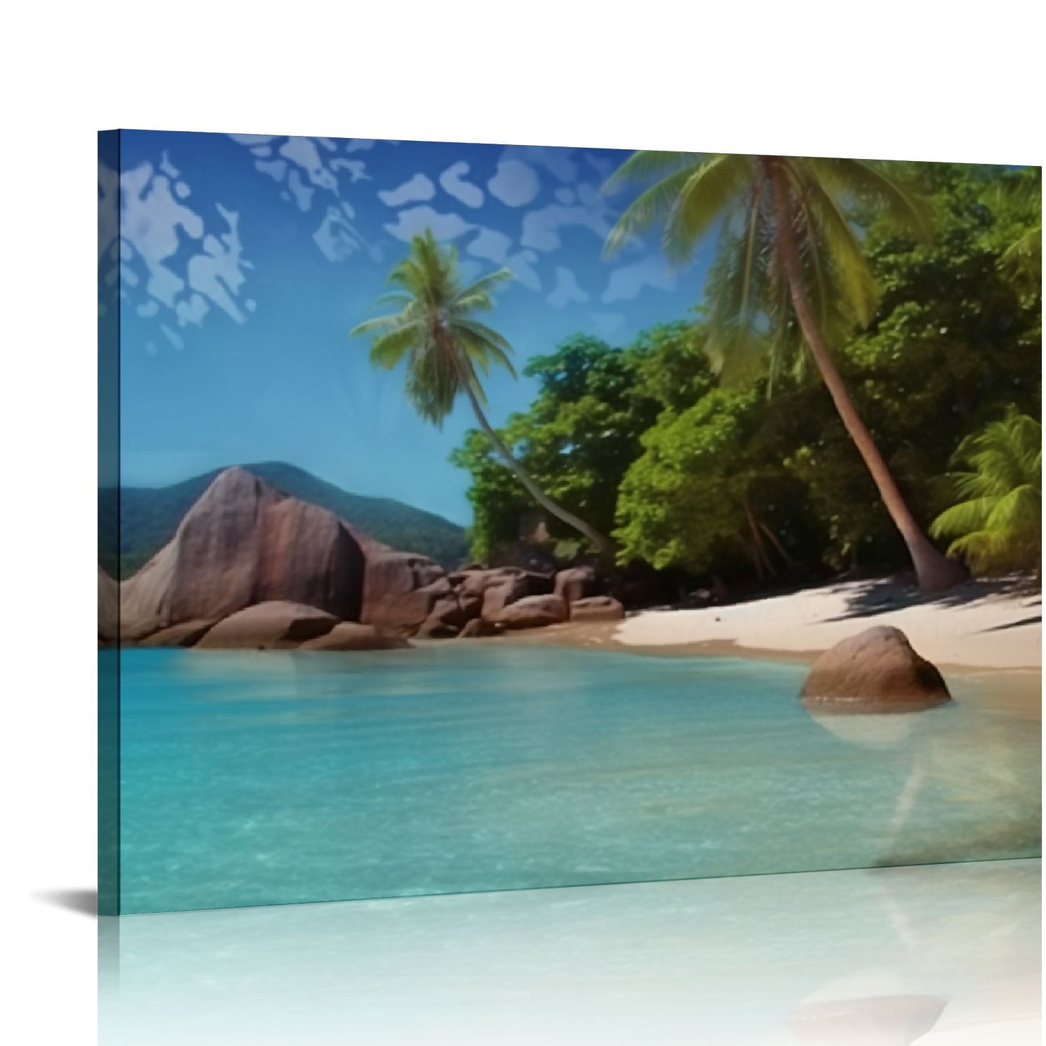 Chilfamy Palm Trees Art Modern Canvas Prints Wall Decor Ready To Hang ...