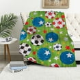 thumbnail image 1 of Chilfamy Passion for Soccer Collection ( Throw Blanket-Colorful), 1 of 6