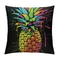 thumbnail image 1 of Chilfamy  Pineapple Decorative Throw Pillow Cover, Rainbow Tropical Fruit Pineapple Double-Sided Pillow Case Couch Pillow Cushion Covers Pillowcase for Men Woman 22x22in, 1 of 5