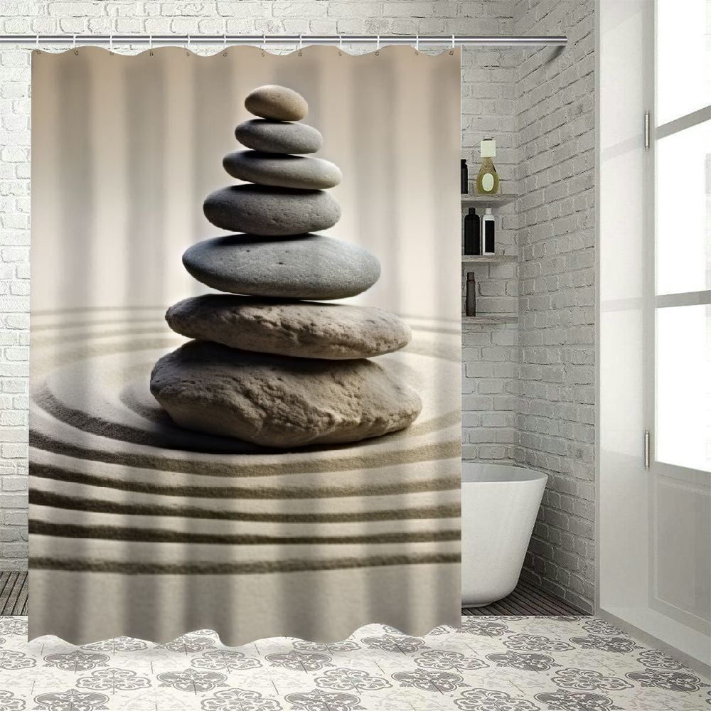 Chilfamy Rock Stack Spiral Design Abstract Sculpture Pretty Shower ...