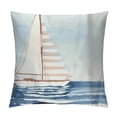thumbnail image 1 of Chilfamy Sailboat Pillow Covers for Couch Sofa Indoor Outdoor High-Quality Summer Home Decor 1PC 18x18in, 1 of 5
