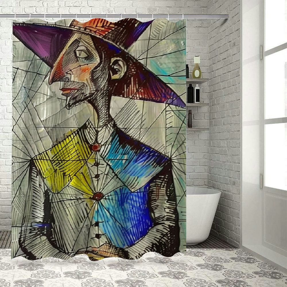 Chilfamy Shower Curtains for Bathroom Decor Rustic Fabric Shower