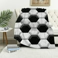 thumbnail image 1 of Chilfamy Soccer Blanket Gifts  Funny Throw Blanket for Soccer Lover, Kids, Adults, Teens, Girls &amp; Boys - Soccer Print Soft Fuzzy Blankets for Couch, Sofa &amp; Bed, 1 of 6