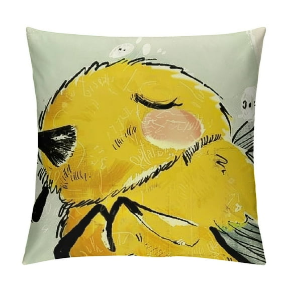 Chilfamy Spring Summer Decorative Throw Pillow Covers, Fall Farmhouse Black White Stripe Home Decor, Yellow Buffalo Plaid Check Quote Outdoor Couch Cushion Case 12x12in