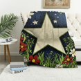 thumbnail image 1 of Chilfamy Star Flowers Grass Flannel Blanket Throw for All Seasons - Soft and Cozy Blanket Gift 40x50in, 1 of 6