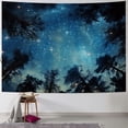 thumbnail image 1 of Chilfamy  Starry Sky Tapestry Starry Night Forest Nature Scenery Landscape Tapestry Living Room Bedroom Decoration Tapestry 50x40inch, 1 of 6