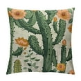 thumbnail image 1 of Chilfamy Summer Succulent Cactus Pillow Covers Retro Mexican Orange Flowers Exotic Tropical Plants Decorative Throw Pillow Covers Cushion Case for Home Sofa Couch Decoration 12x12in, 1 of 5