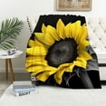 thumbnail image 1 of Chilfamy Sunflower Throw Blanket for Couch Sofa Bed Office Travel Camping School Flannel Long-Lasting All Seasons Gifts, 3 Sizes Available 60x80in, 1 of 6