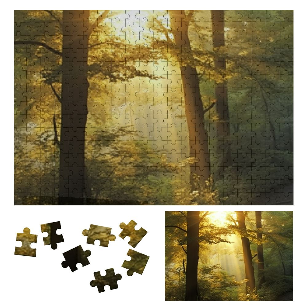 Chilfamy Sunlight Trees Path Wooden Jigsaw Puzzle, Impossible Hard ...