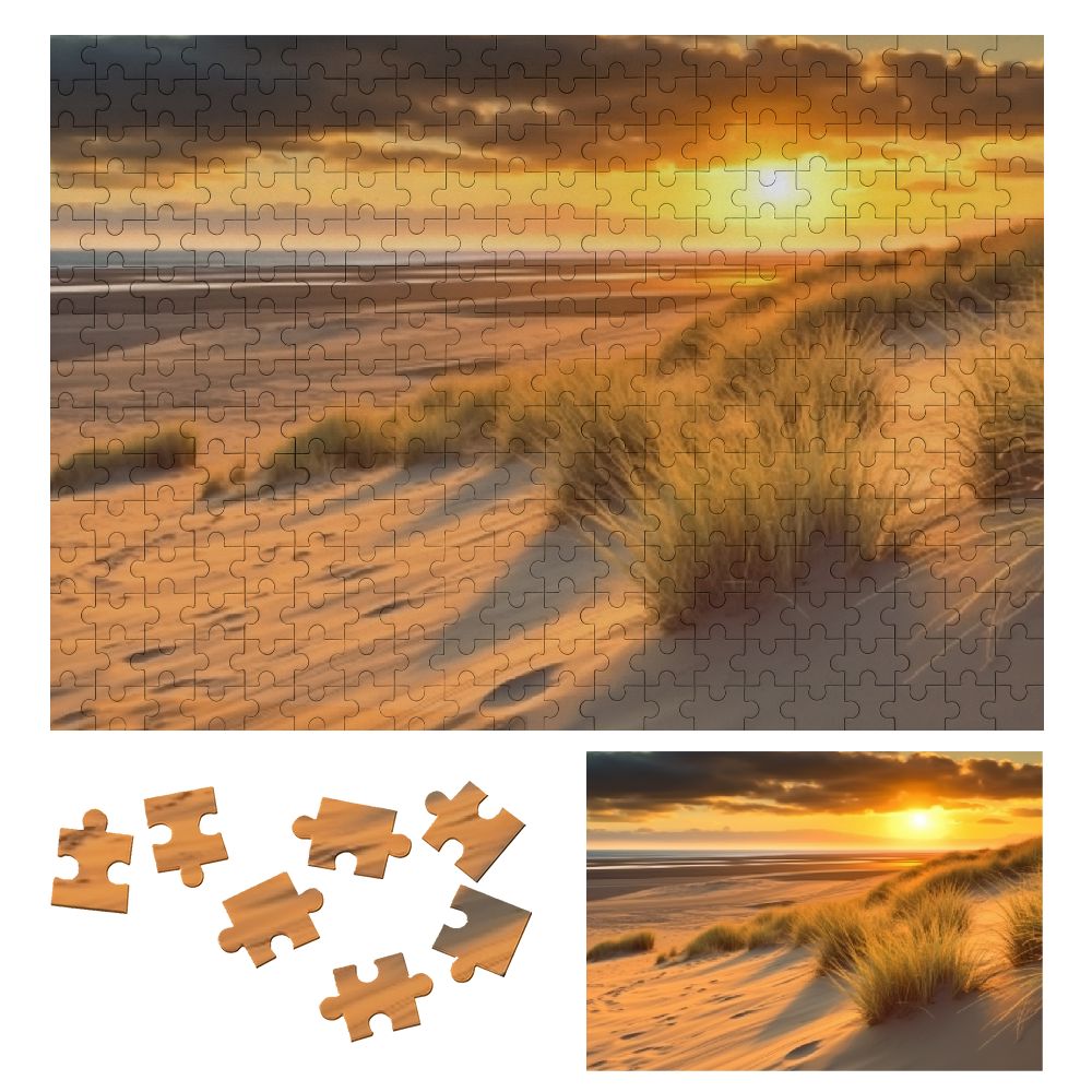 Wild Dunes 1000 Piece Jigsaw Puzzle By Heritage Puzzles - Beach Scene Photograph (40579) - View #3