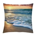 thumbnail image 1 of Chilfamy Sunset Waves Fashion Style Dirt-Resistant Throw Pillow Covers for Couch Sofa Bed Living Room Bedroom Zipper Closure 1PC 22x22in, 1 of 5