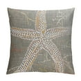 thumbnail image 1 of Chilfamy Tan Starfish Pillow Covers Coastal Beachy Nautical Throw Pillow Home Decor for Bedroom Living Room Sofa Linen Decorative Pillowscase Square Cushion Cover White, 1 of 5