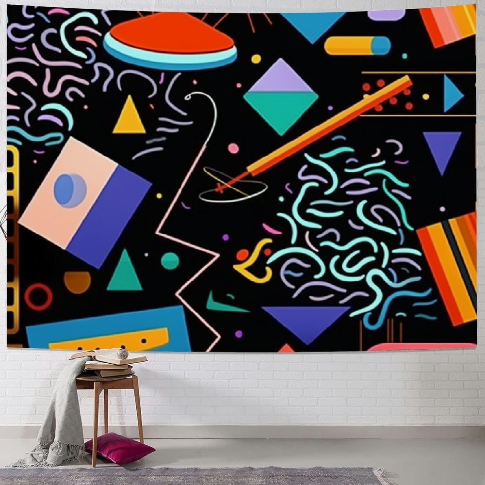 Chilfamy Tapestry Style Eighties 90S 1980 Curve Classic Colourful 1980S ...