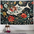 thumbnail image 1 of Chilfamy Tapestry Wall Hanging Red Aquarium Creative Graphic Animal Abstract Watercolor Artistic Beautiful Blossom Poppy Contour Tapestry Wall Art for Dorm Decoration Painting, 1 of 6