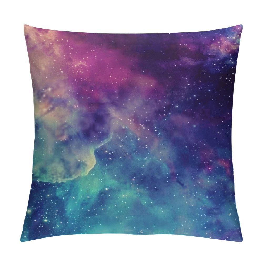 Chilfamy Throw Pillow Cover Universe Space Nebula Galaxy Outer Space ...