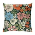 thumbnail image 1 of Chilfamy  Throw Pillow Covers, Soft and Cozy, Elegant Floral Square Cushion Covers Pillowcases for Sofa Living Room Bedroom Car, 1 of 5