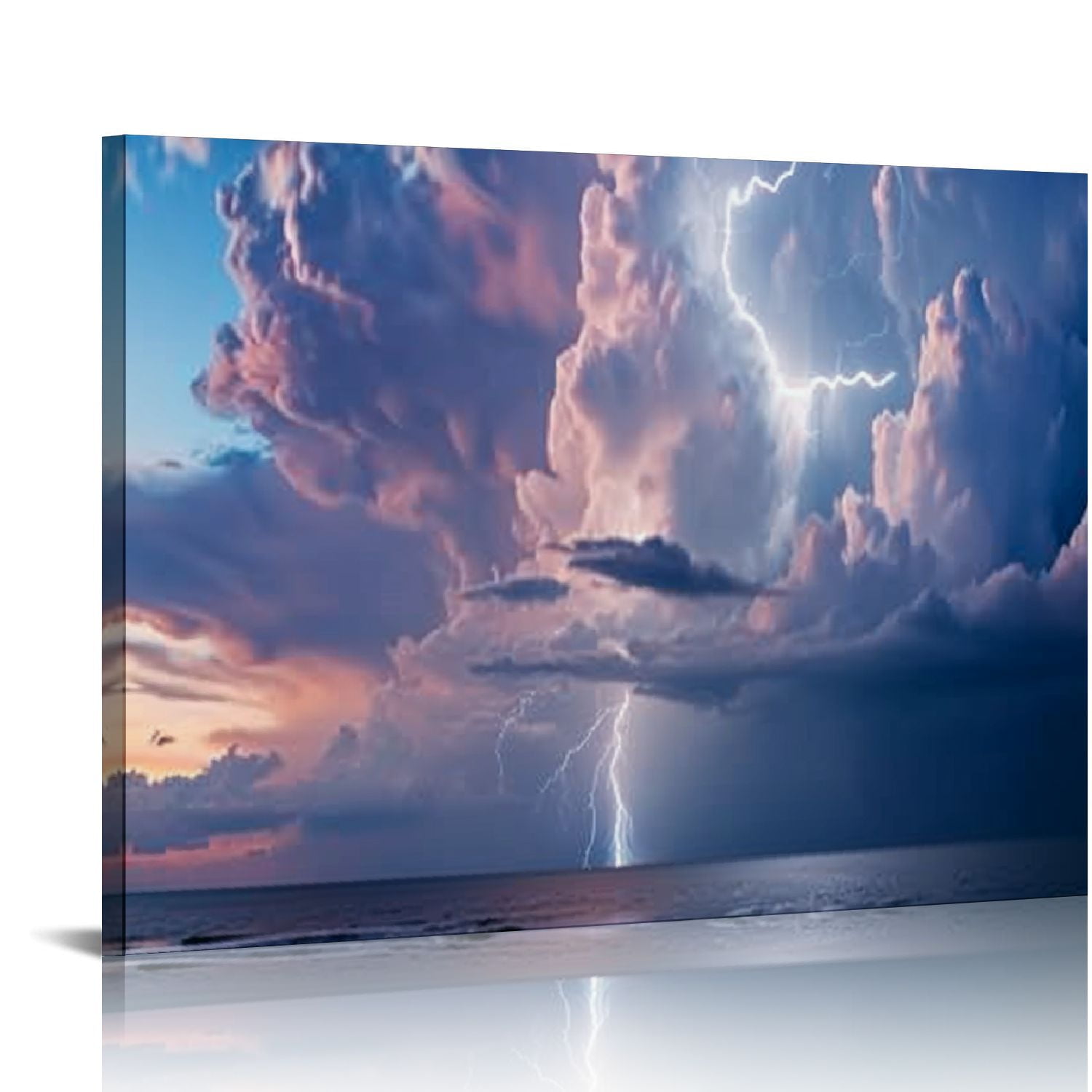 Chilfamy Thunderstorm Clouds Canvas Art Modern Prints for Wall Decor ...
