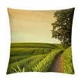 Chilfamy Tree Fashion Style DirtResistant Short Plush Throw Pillow