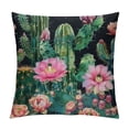 thumbnail image 1 of Chilfamy Tropical Cactus Tree Flower Print Throw Pillow Covers Fashion Throw Pillow Case Soft Couch Pillows Decorative Square Pillow Covers for Sofa Living Room, 1 of 5