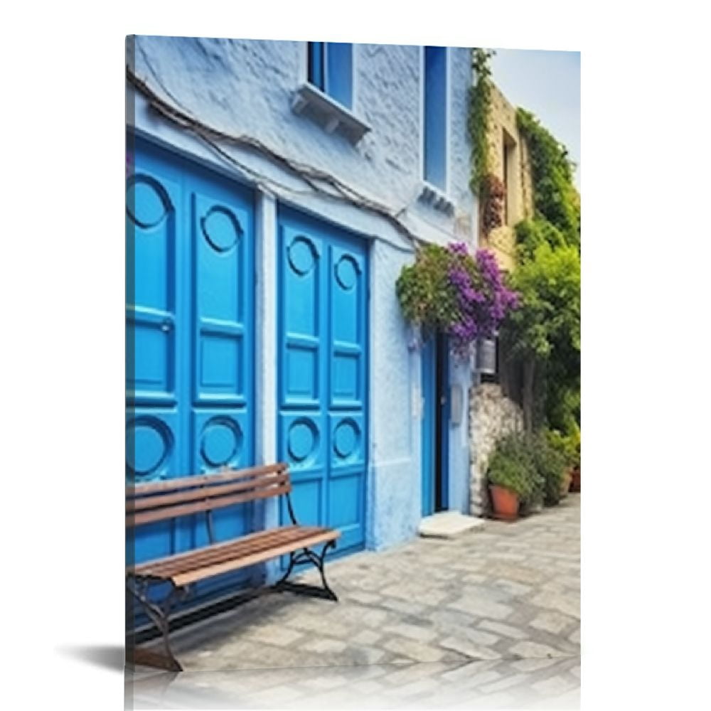 Chilfamy Tuscan Wall Art Decor, Italy Window View Paintings Nature