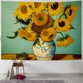 thumbnail image 1 of Chilfamy  Vincent Tapestry Wall Hanging, Sunflower Wall Tapestries for Bedroom Aesthetic Living Room Home Decor 40x60inch, 1 of 6
