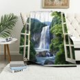 thumbnail image 1 of Chilfamy Waterfall Cozy Throw Blanket for Bedroom Living Rooms Sofa Couch All Seasons Soft Plush Blanket 50x60in, 1 of 6