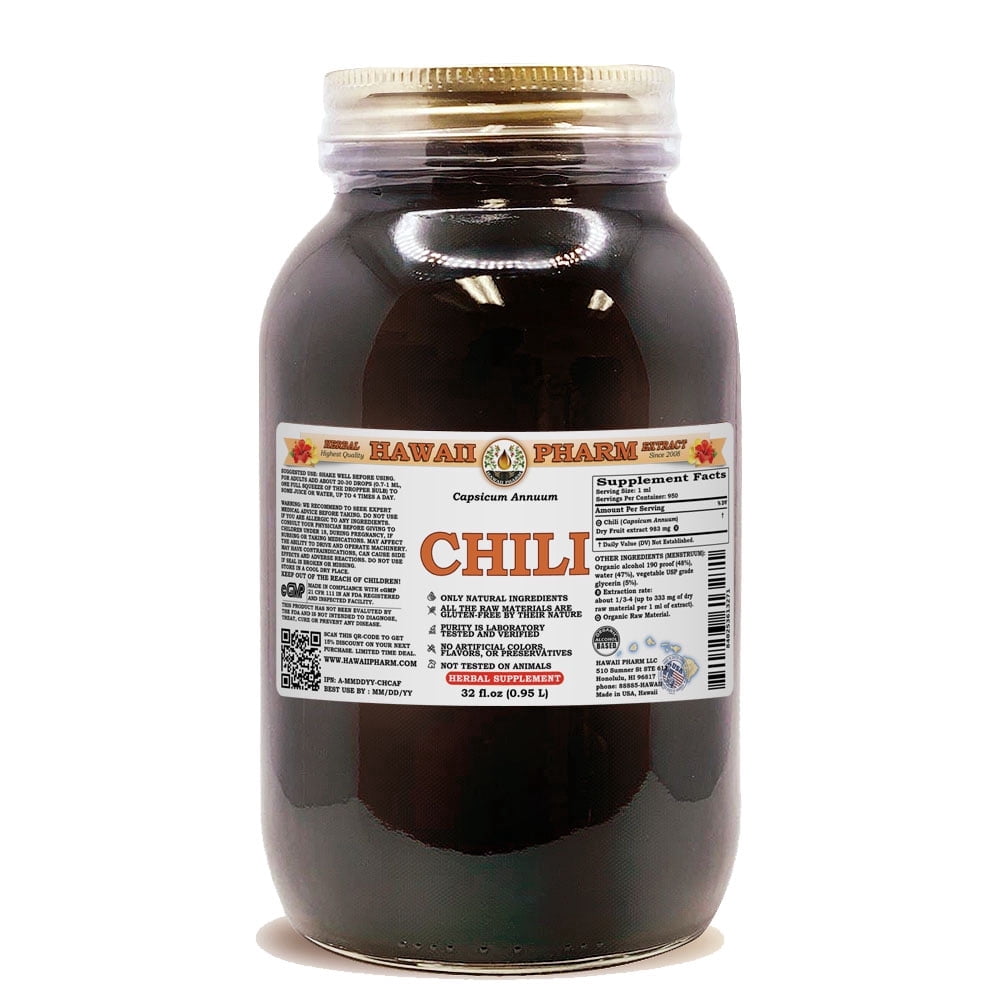 Chili (Capsicum Annuum) Dry Fruit Liquid Extract. Expertly Extracted by ...