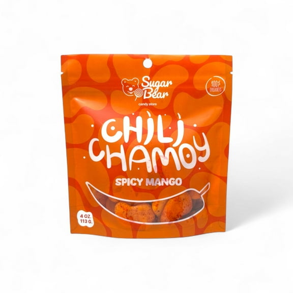 Chili Chamoy Gummy Mangoes 4oz Pack  Sweet, Spicy & Tangy Mango Gummies  Chamoy Coated Mexican Candy  Tangy, Chewy, & Flavorful Snack