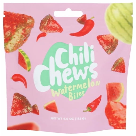 Chili Chews Chili Watermelon Bites 4 oz (Pack Of 6)