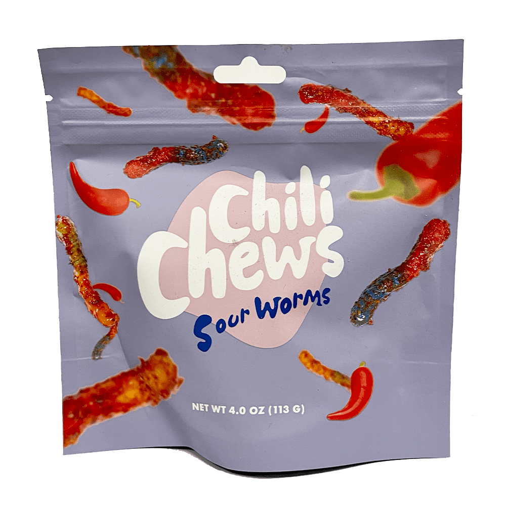 Chili Chews Sour Worms 4 oz Walmart