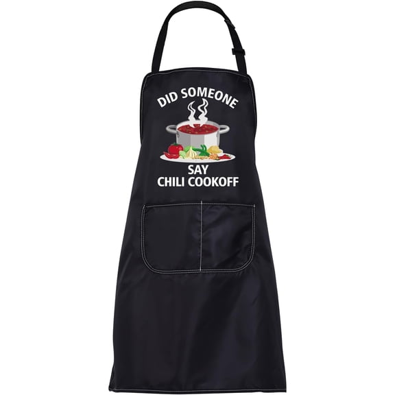 Chili Cook Off Champion Apron Funny Chili Competition Chef Gift Kitchen Cooking Apron Chili Cookoff Apron with Pockets