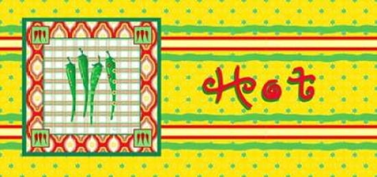 Chili Fiesta Panel I Canvas Art - Andi Metz (24X48)