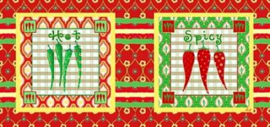 Chili Fiesta Panel V Canvas Art - Andi Metz (24X48)