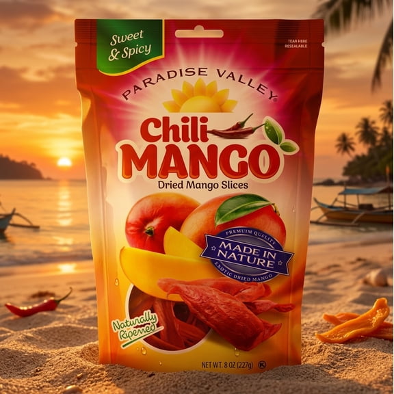 Chili Mango Slices 8oz - Dried Mango Slices