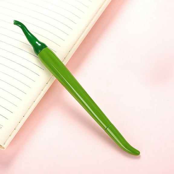 Chili Pen Key Shape Gel Ink Pen Set | 0.5mm Fine Tip, Multicolor Red Green Yellow, Plastic Case | Vintage Style Office Supplies, Smooth Writing, Desk Decoration, 16.7cm, 5mL