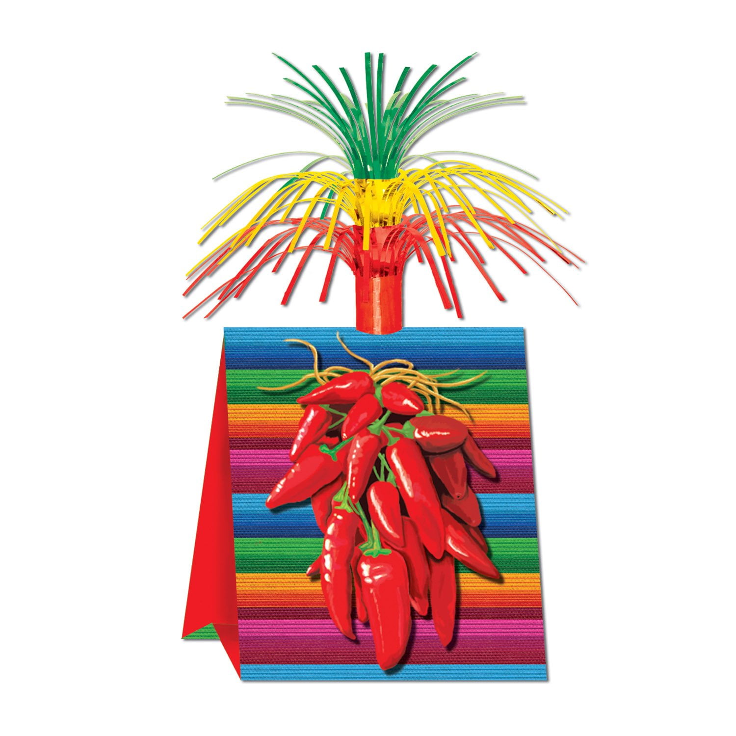THE BEISTLE COMPANY Chili Pepper Centerpiece 15 inch Fiesta - Party Decoration - 1 per pack