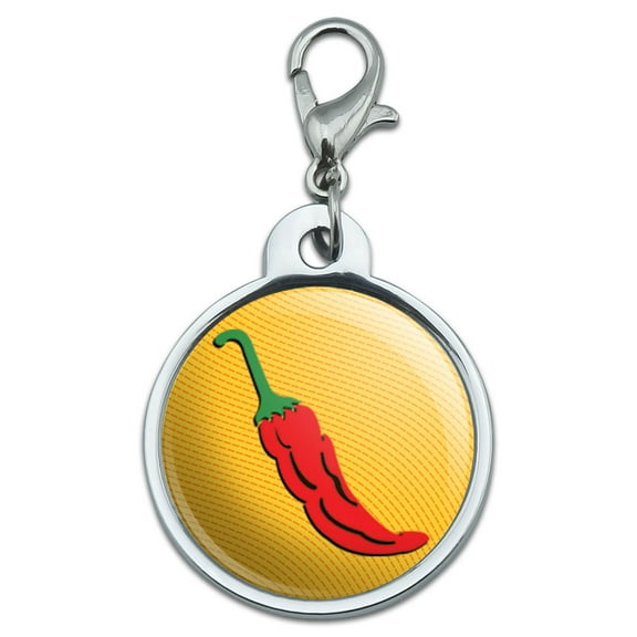 Chili Pepper Fun Southwest Fiesta Mexican Small Metal ID Pet Dog Tag